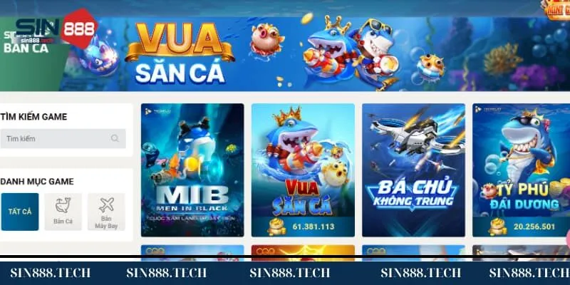 Giới thiệu sảnh game bắn cá Sin88 Giới thiệu sảnh game bắn cá Sin88
