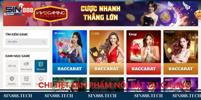Chi tiết sản phẩm nổi bật tại casino Chi tiết sản phẩm nổi bật tại casino
